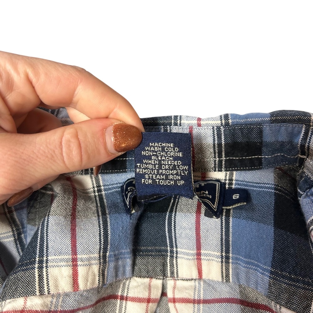 Polo Sport Ralph Lauren Boys Plaid Flannel Shirt PSRL Patch Size 6 Vintage Y2K - Picture 7 of 7